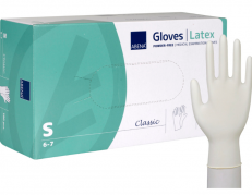 Abena Latexhandsker u/pudder pk/100 Small - Hvid
